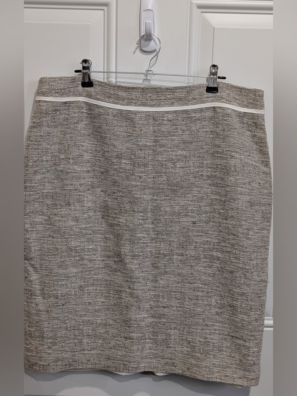 Laura Canada Textured Tweed Pencil Skirt
